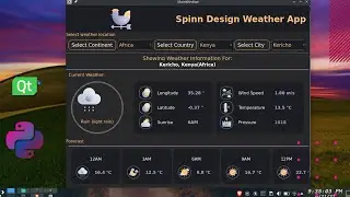 Python Create Weather app - project for beginners, Pyqt, Pyside | Modern Interface | Use API Threads