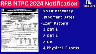 RRB NTPC 2024 Notification Detailed Analysis Exam Pattern and stages