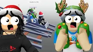 Roblox CHRISTMAS COASTER! Chad Is Santa And I'm An Elf