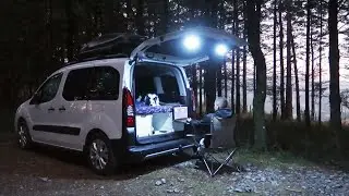 SOLO CAMPING en monte con mi perro. | ASMR | MINI CAMPER | TREKKING | RELAJANTE