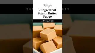 2-Ingredient Peanut Butter Fudge - Easy Treat Perfect for Parties and Holiday #2ingredients #fudge