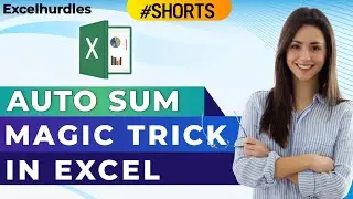 SUM Magic Trick in Excel | Excel tips and tricks | #shorts #Excelhurdles