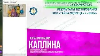 08.06.2023 Каплина Результаты тестирования КФС «ТАЙНА МУДРЕЦА» и «ИНКИ»