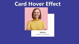 How to create Card hover effect using HTML and Css. || css Transform Effect.