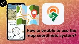 How to enable to use the map coordinate system in Avenza Maps?