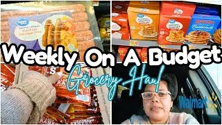 LOW INCOME LIVING WEEKLY WALMART GROCERY HAUL UNDER $105