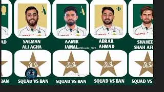 Pakistan Announced Test Squad Vs Bangladesh | 7 big changes | Naseem Shah back