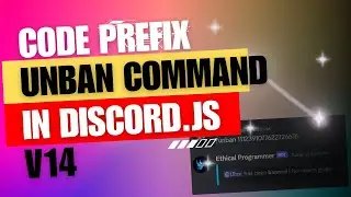 Discord.js v14: Unban Prefix Command Tutorial!