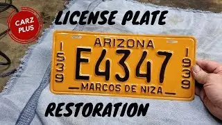 License Plate Restoration - Restoring an Embossed License Plate