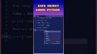 Creating Date object using python #coding #python #shorts