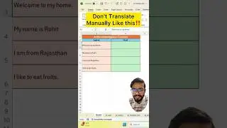 Don't Translate Manually in Excel‼️Instead Use AI Function #exceltips #excel #ai #shorts #msexcel