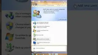 How to create new user in Windows 7