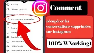 Récupérer les discussions supprimées sur Instagram 2024 Récupération supprimer les messages Instagra