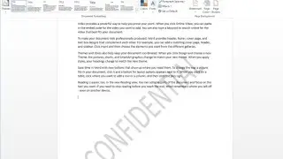 How to add watermark in your MS word document