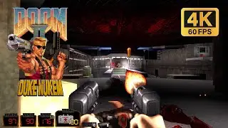 DN3DooM [Duke Nukem3D in Doom II] - Honte Remastered Experimental - Map3: The Gantlet (2023) | 4K/60