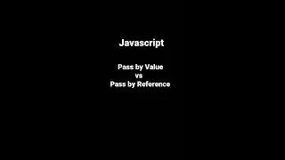 Pass by value vs reference in javascript #shorts