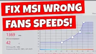 FIX MSI Center User Scenario Fan Control Not Working Wrong Fan Speeds