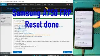 Samsung A750, FRP reset done