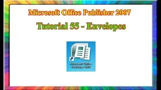 Microsoft Publisher 2007 - how to design envelopes in publisher