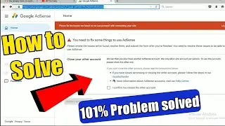 How to solve | you need fix some things to use adsense | how re enable disable adsense account