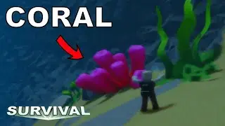 como pegar coral no the survival game (roblox)