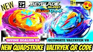 New ULTIMATE VALTRYEK V8 QR CODE | DIVINE XCALIUS X8  QR CODE | 100% Working | BEYBLADE QUAD STRIKE