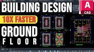 Residential Building Ground Floor Planning 10x Faster in AutoCAD YQ Arch | PART-3 |