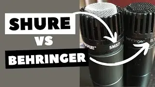 🎤 BEHRINGER SL75C Vs SHURE SM57 | Dynamic Instrument Microphone Comparison🎙️UNBOXING DEMO TEST