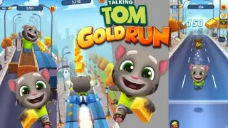 Tom gold run gameplay #talkingtom #tomgoldrun #tom #subwaysurfers #tomandjerry