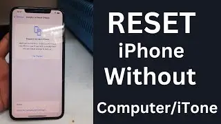 How To Factory Reset iPhone Without PC || iPhone Factory Reset