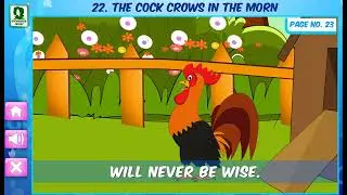 THE COCK CROWS IN THE MORN | Kids Nursery Rhymes | Nursery Rhymes | Best Animated Rhyme For Kids