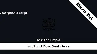 Installing A Flask Oauth Server