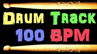 Drum Track 100 BPM Drum Beats for guitar bass guitar jam along