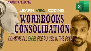 COMBINE Multiple Excel WORKBOOKS Into One | Loop Through Files in a Folder with Excel VBA