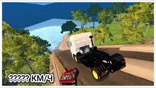 СПУСК С БОТОМ ВАЛЕРОЙ НА РАНДОМ ТАЧКАХ В BEAMNG DRIVE