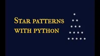 Pyramid star patterns with python | Naresh Swami