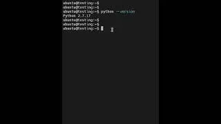 How to get Python version from Ubuntu?