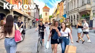 Krakow, Poland 🇵🇱 - Summer 🌞 Walking Tour 4K-HDR  (▶177 min)