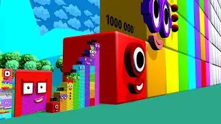 Numberblocks Step Squad 1849 to 18,000,000 BIGGEST - Learn to Count Big Numbers!