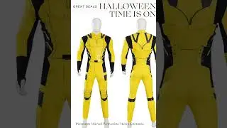 Premium Marvel Wolverine Mens Costume Deadpool 3 Hugh Jackmans Yellow Outfits Takerlama