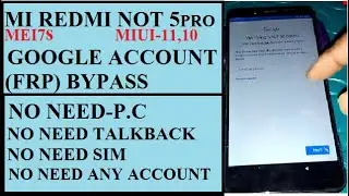 MI REDMI NOTE 5 PRO MIUI-11 GOOGLE ACCOUNT(FRP)BYPASS NO NEED PC,TALKBACK,SIM,ACCOUNT NEW TRICK-2019