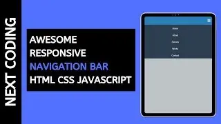 Awesome Responsive Navigation bar HTML CSS JAVASCRIPT