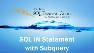 How to use the SQL In Statement with Subquery - SQL Training Online - Quick Tips Ep40