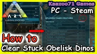 Ark How to Clear Obelisk Stuck Items & Dinos 💥On PC