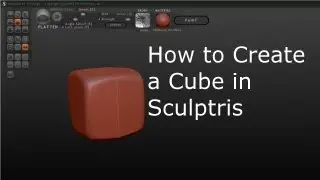 How to model a Cube in Sculptris