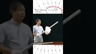 Demonstration of static electricity in reality #science #physics #electricity