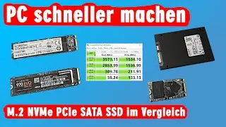 SSD Test und Vergleich - starke Geschwindigkeitsunterschiede bei NVMe SATA M.2 NGFF