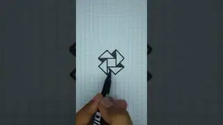 Easy 3D Illusion Art Drawing on Graph Paper