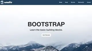 Responsive Bootstrap Website Tutorial with Full Screen Landing Page