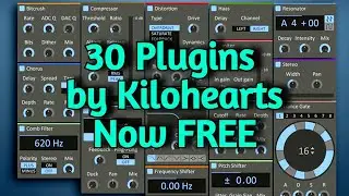 30 FREE VST Plugins by Kilohearts For Music Production - Essentials Bundle Review (Audio Examples)